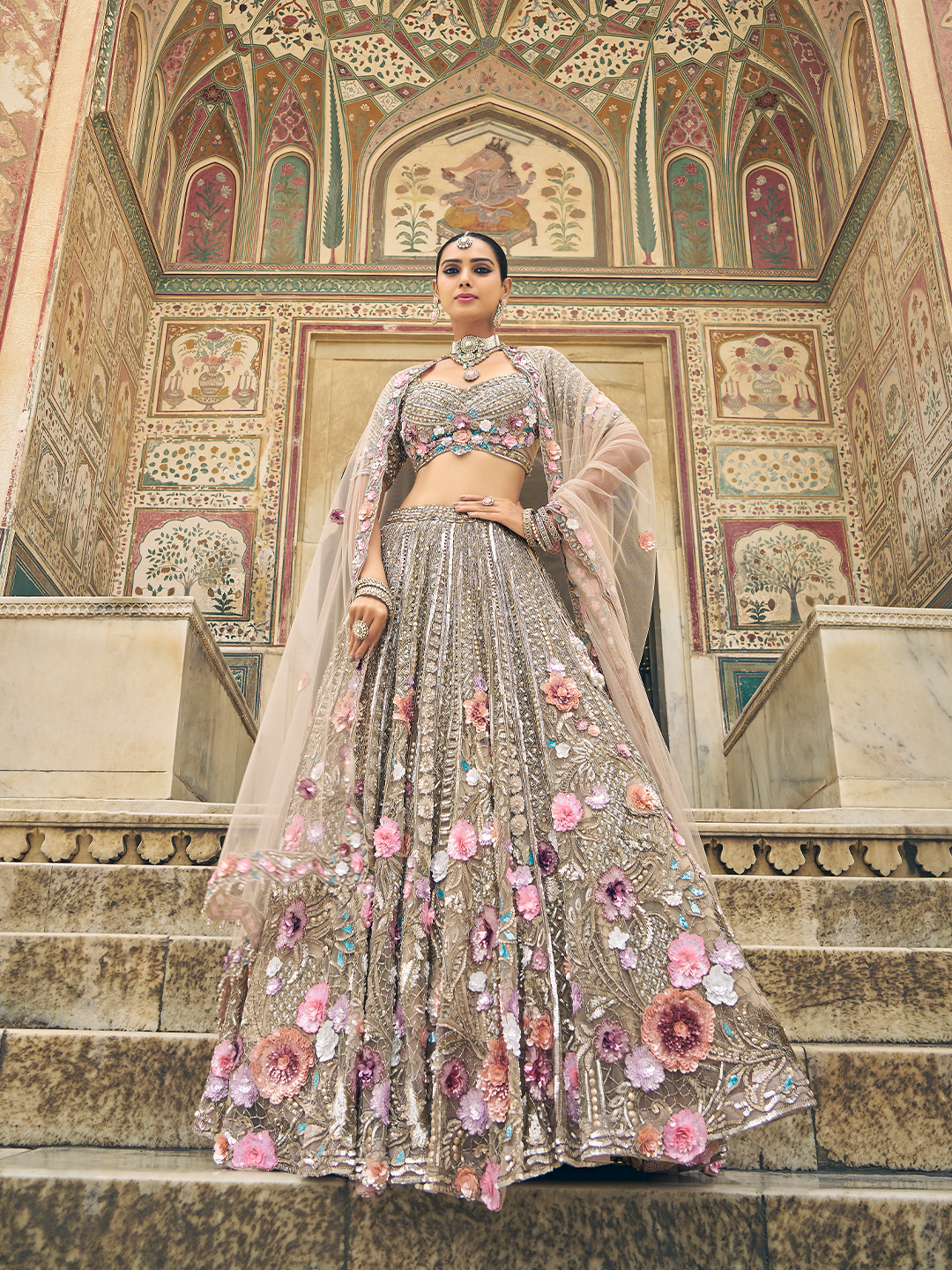 Gold Bridal Lehenga